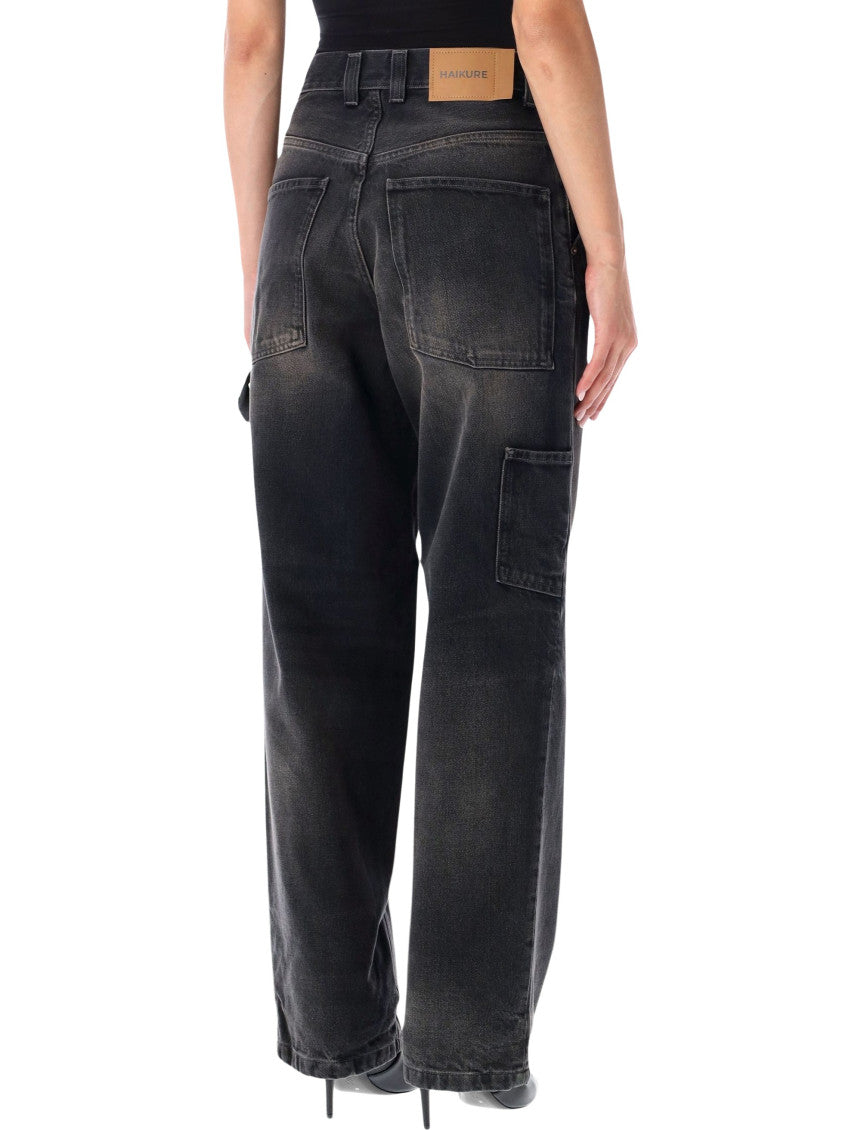 Black Tapered High Rise Jeans 2