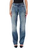 Blue Tapered High Rise Jeans 1