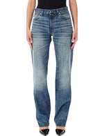 Blue Tapered High Rise Jeans 1
