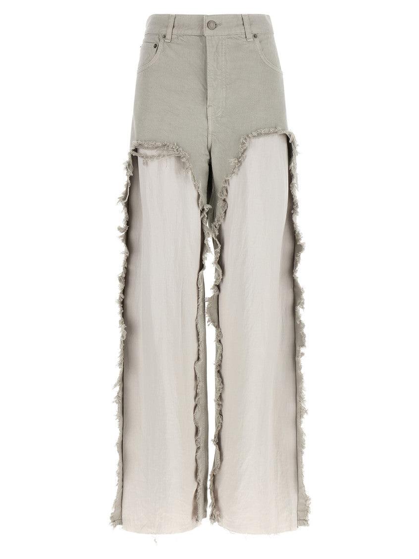 Grey Flared High Rise Jeans 1