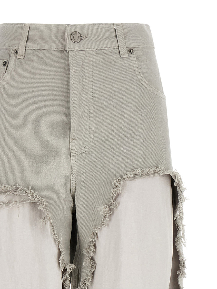 Grey Flared High Rise Jeans 3