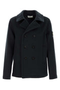 Dark Blue Double Breasted Coat 1
