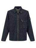 Blue Zip Up Denim Overshirt 1