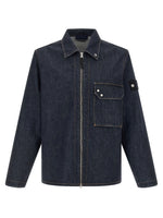 Blue Zip Up Denim Overshirt 1