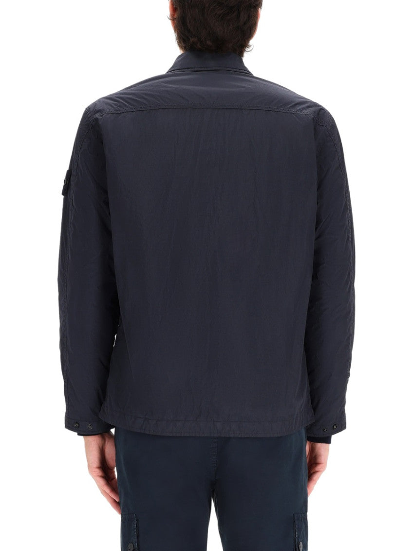 Dark Blue Regular Overshirt 4