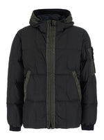 Dark Grey Quilted Hood Jacket 1