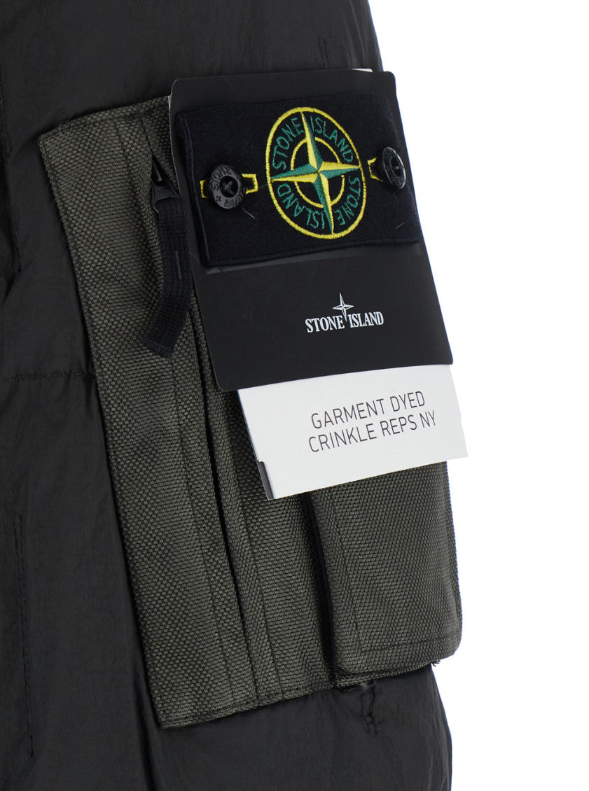 Dark Grey Quilted Hood Jacket 3