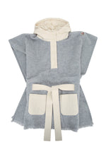 Girls Grey Hooded Cape 1