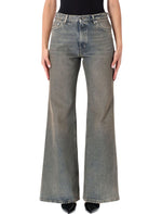 Light Blue Flared High Rise Jeans 1