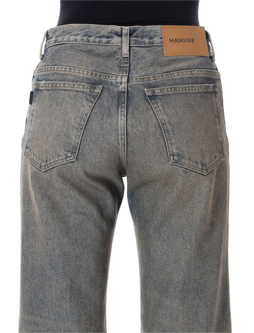 Light Blue Flared High Rise Jeans 3