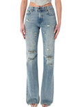 Blue Straight High Rise Jeans 1