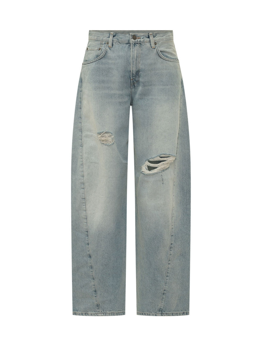 Light Blue Straight High Rise Jeans 1
