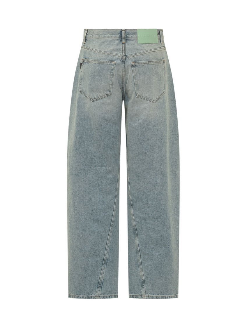 Light Blue Straight High Rise Jeans 2