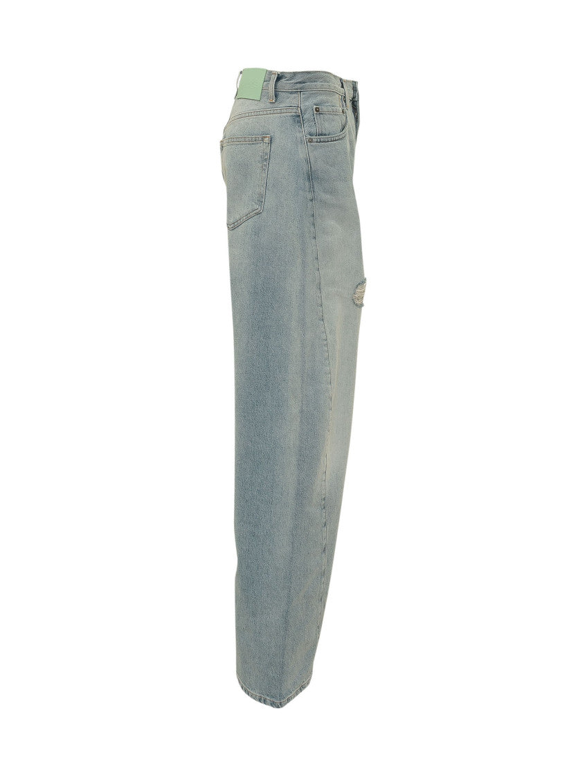 Light Blue Straight High Rise Jeans 3