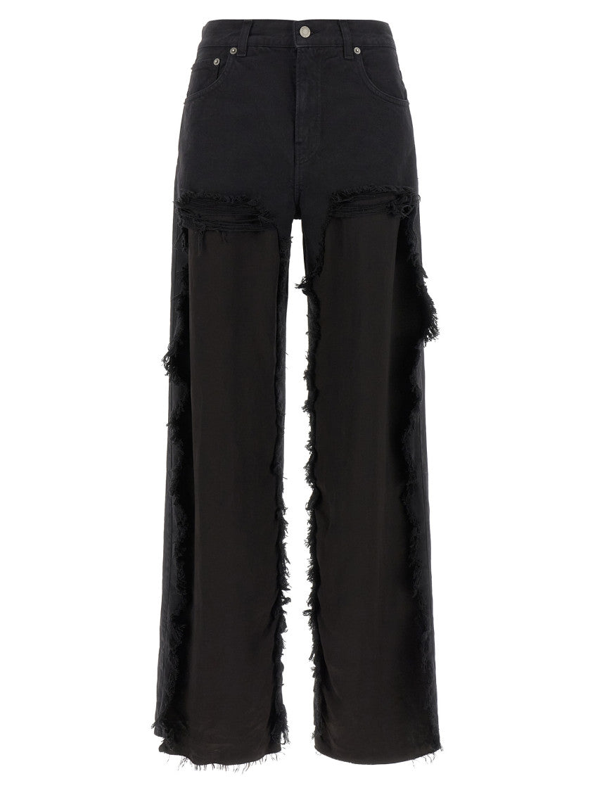 Black Flared High Rise Jeans 1