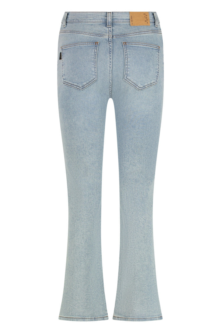 Light Blue Bootcut Mid Rise Jeans 2