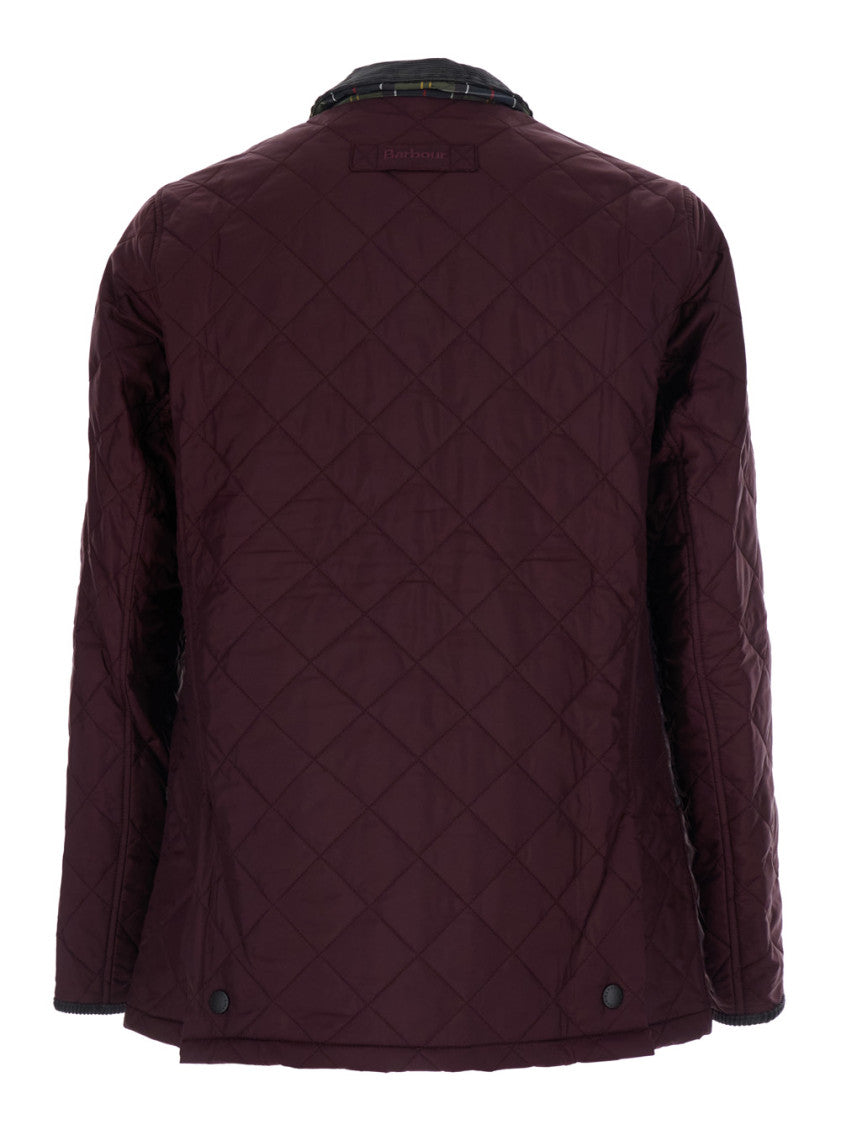 Maroon Shirt Collar Jacket 2