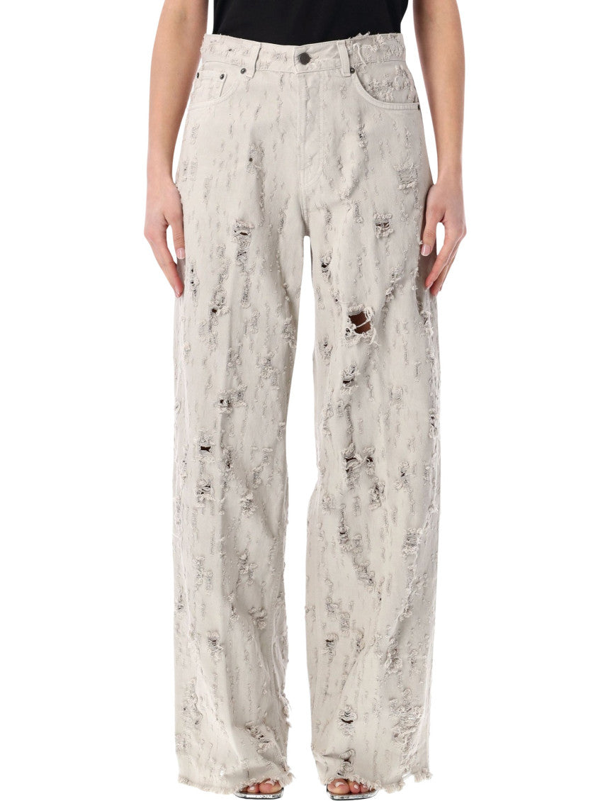 Light Grey Loose High Rise Jeans 1