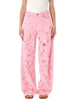 Pink Relaxed High Rise Jeans 1