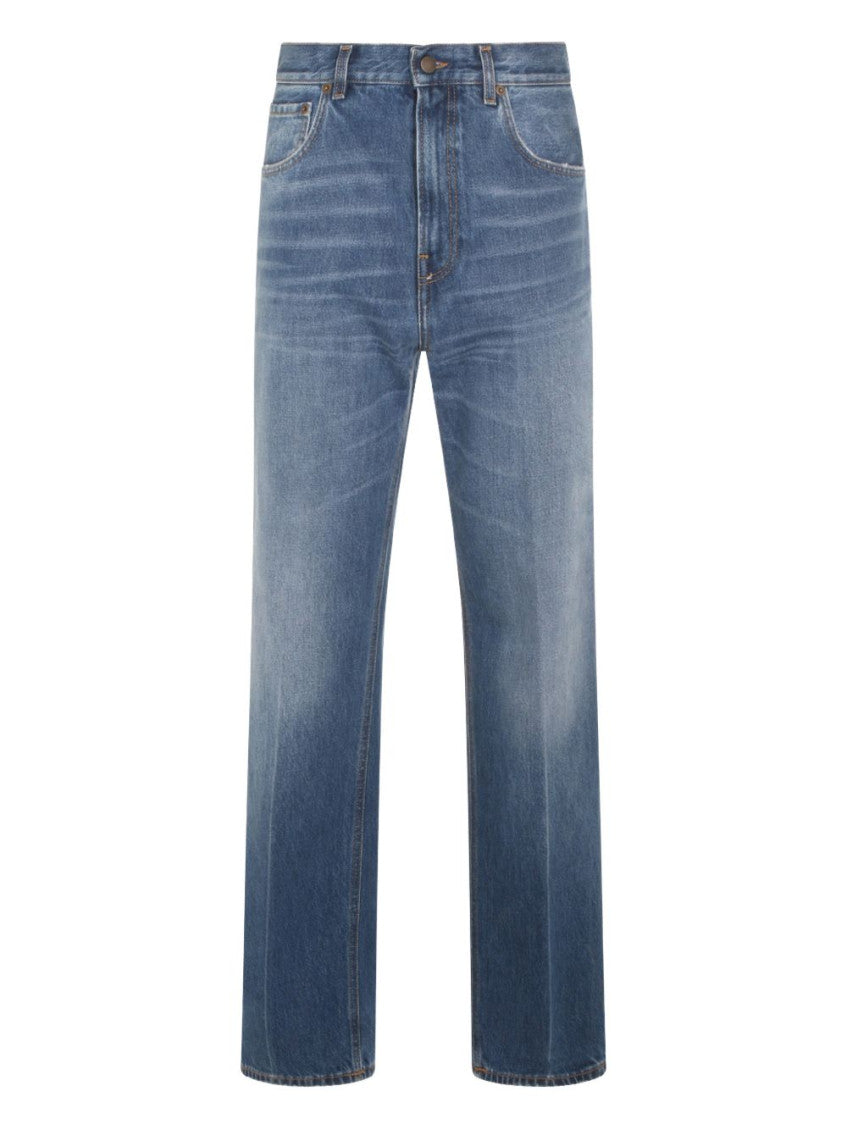 Blue Straight High Rise Jeans 1