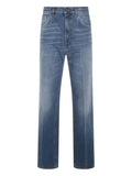 Blue Straight High Rise Jeans 1