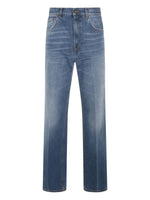 Blue Straight High Rise Jeans 1