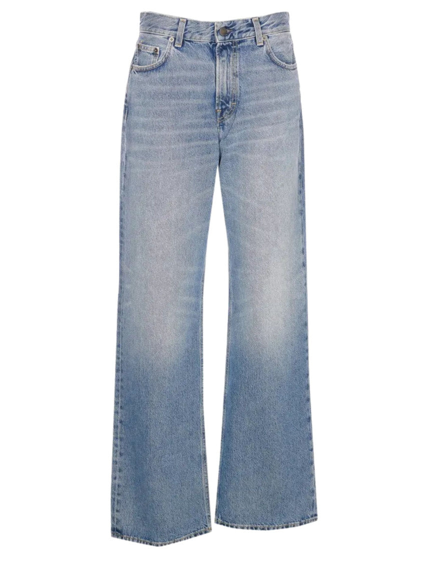Light Blue Flared High Rise Jeans 1