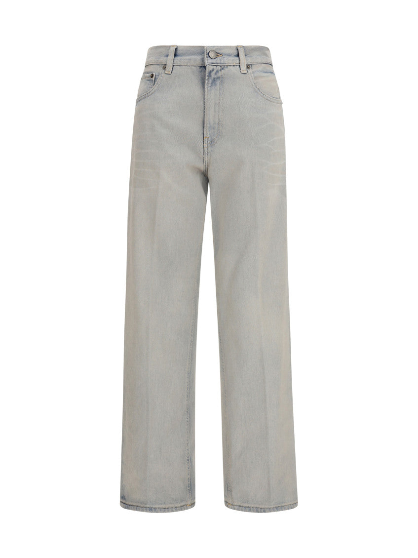 Light Blue Straight High Rise Jeans 1