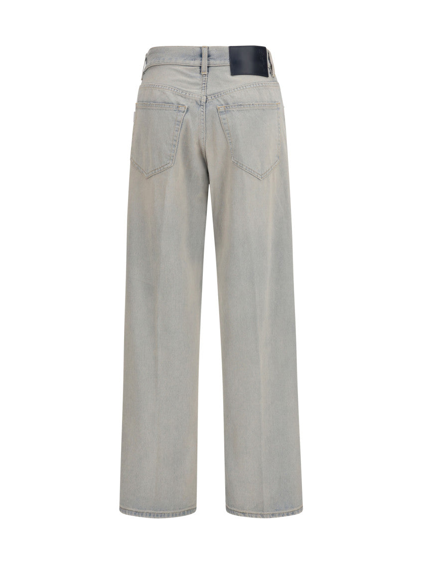 Light Blue Straight High Rise Jeans 2
