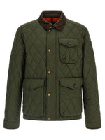 Olive Quilted Regular Jacket 1