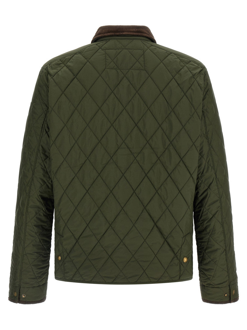 Olive Quilted Regular Jacket 2