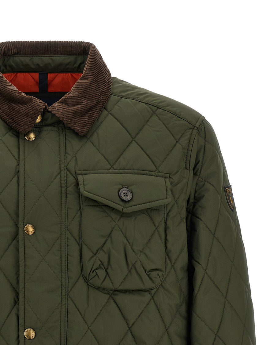 Olive Quilted Regular Jacket 3