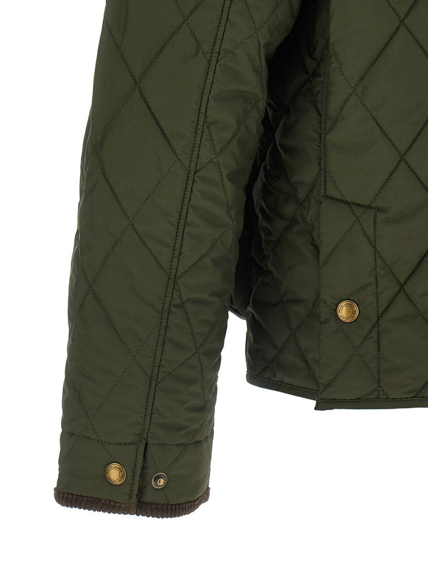 Olive Quilted Regular Jacket 4