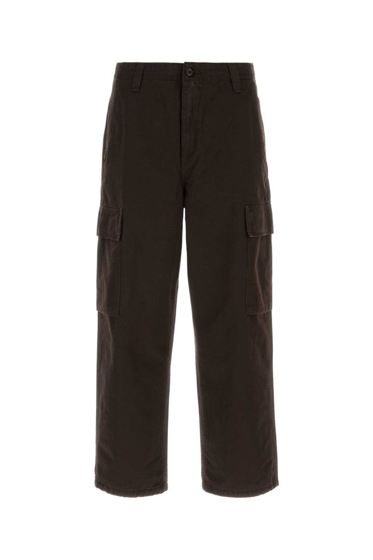 Dark Brown Cargo Trousers 1