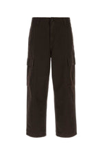 Dark Brown Cargo Trousers 1