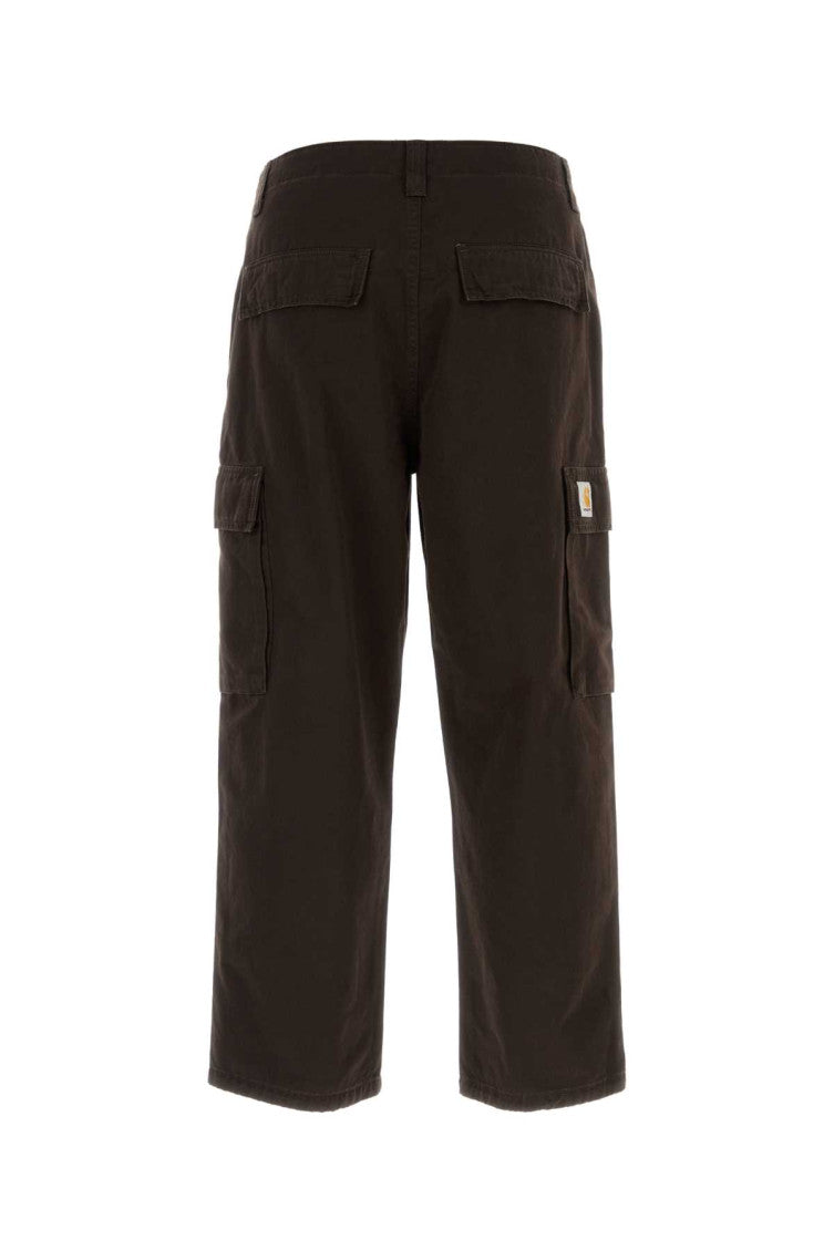 Dark Brown Cargo Trousers 2
