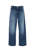 Blue Loose Mid Rise Jeans 1