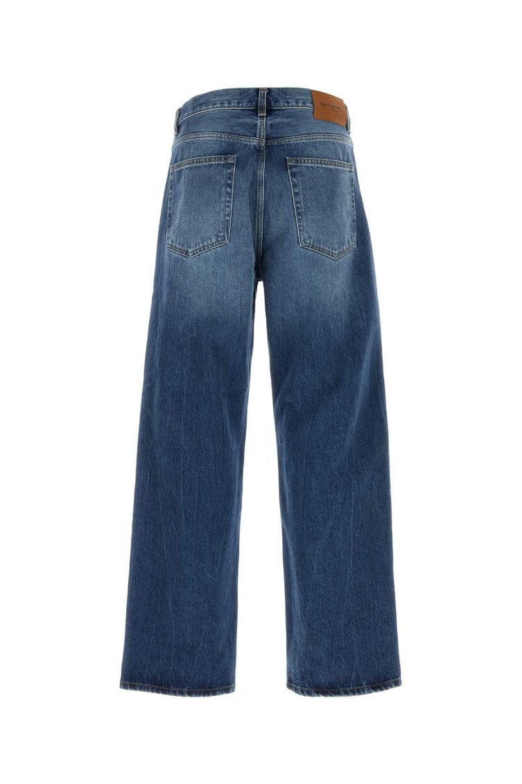 Blue Loose Mid Rise Jeans 2