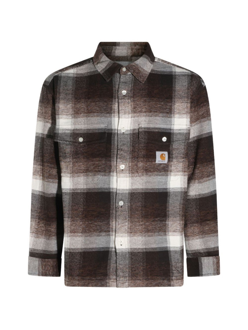 Brown Relaxed Check Shirt 1