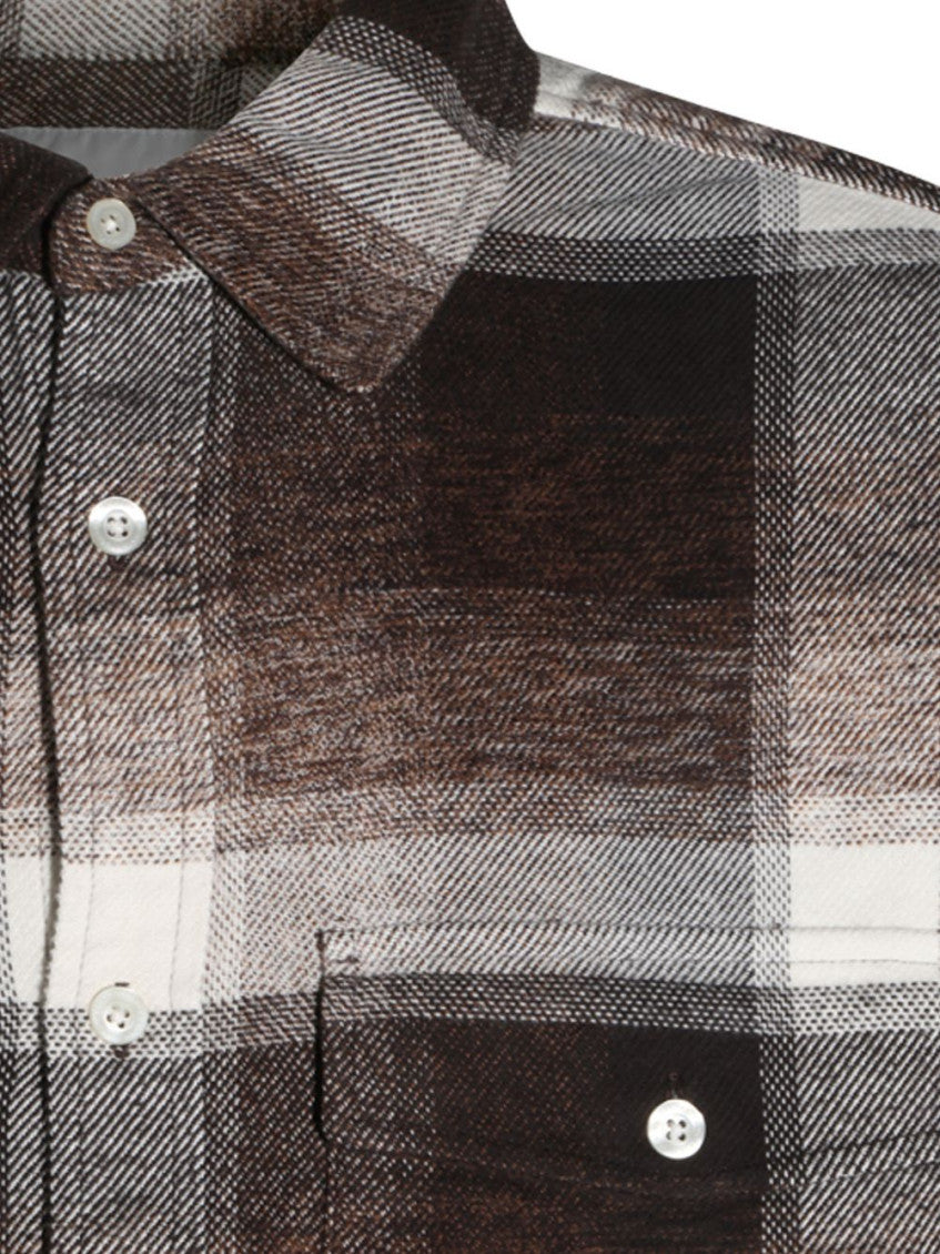 Brown Relaxed Check Shirt 3