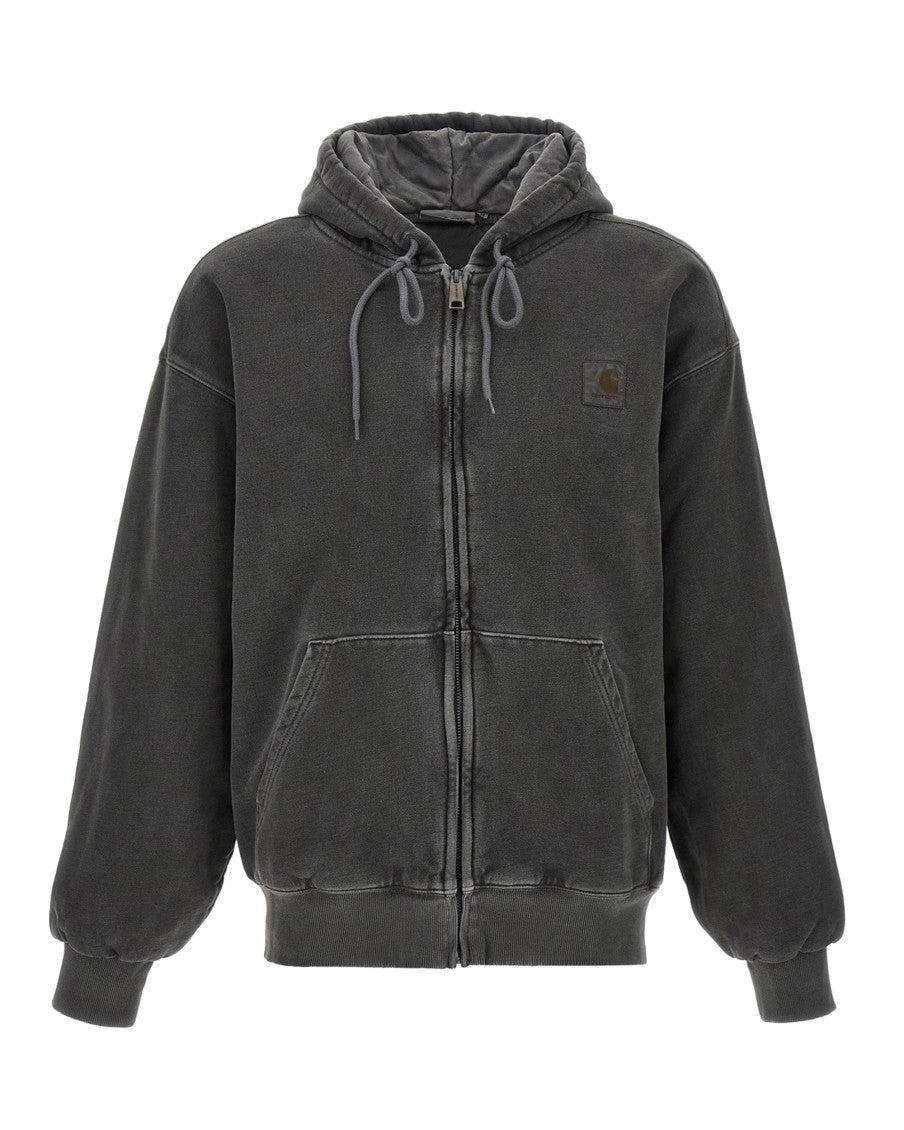 Dark Grey Zip Up Hoodie 1