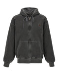 Dark Grey Zip Up Hoodie 1