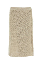 White Cotton Crochet Skirt 1