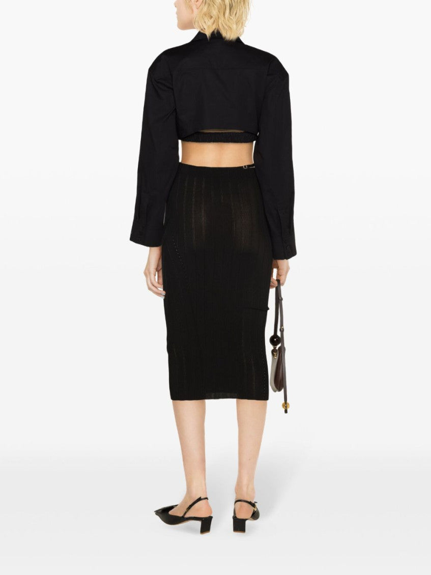 Black La Jupe Pralu midi skirt 3
