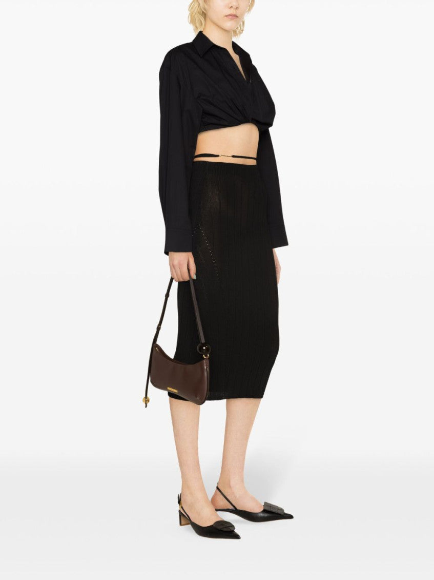 Black La Jupe Pralu midi skirt 4