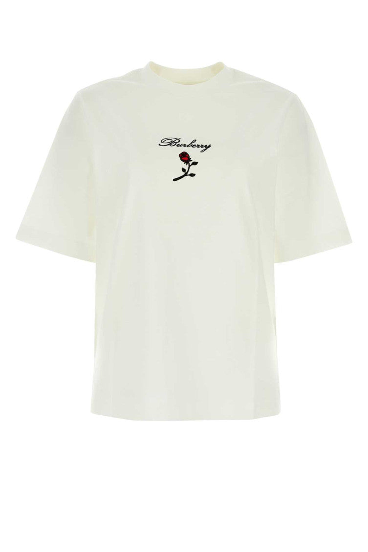White stretch cotton t-shirt  1