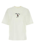White stretch cotton t-shirt  1