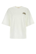 White Crystal Embroidered T-shirt 1