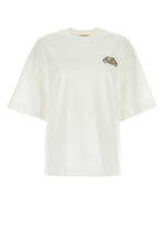 White Crystal Embroidered T-shirt 1