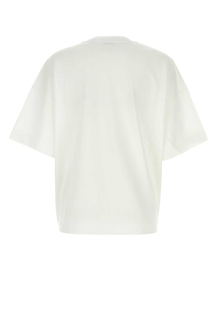 White Crystal Embroidered T-shirt 2